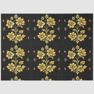 Elegante Floral Luxury Moderne Kollektion Seidenpapier