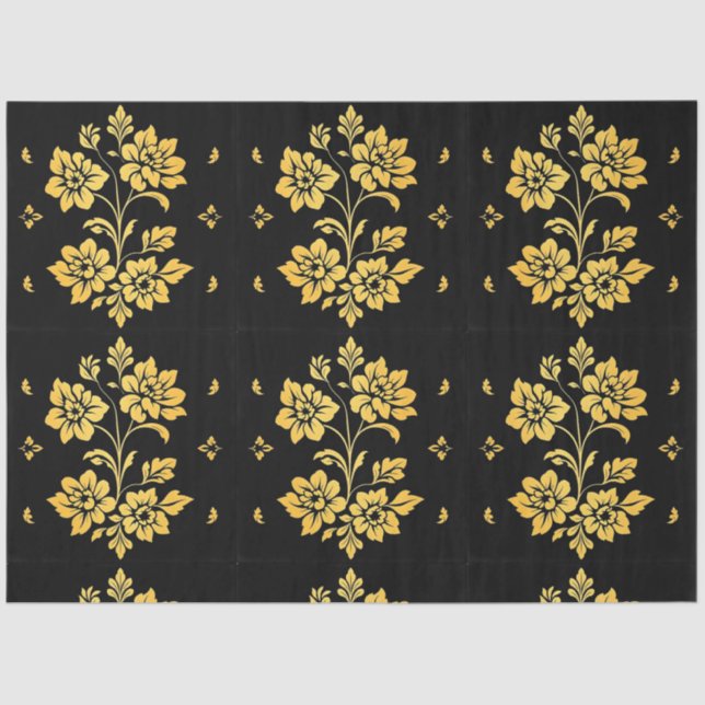 Elegante Floral Luxury Moderne Kollektion Seidenpapier (Vorderseite)