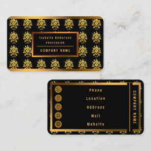 Elegante Floral Luxury Popular Collection Visitenkarte