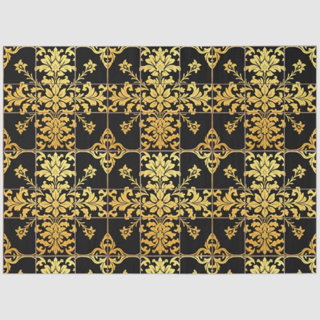 Elegante Floral Luxury Trendy Collection Seidenpapier (Vorderseite)