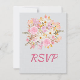 Elegante floral RSVP Card 16 . Geburtstag Geburtst Karte