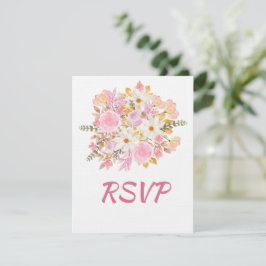 Elegante floral RSVP Card 16 . Geburtstag Geburtst Karte