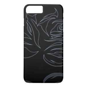 Elegante Floral Silver Rose hart Case-Mate iPhone Hülle