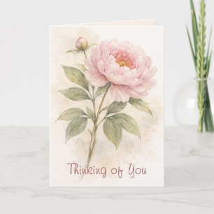 Elegante Floral Thinking Of You Karte