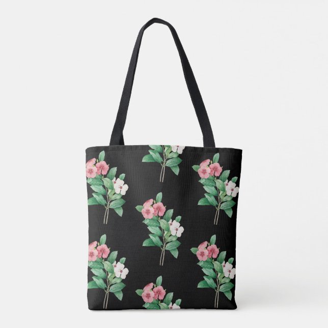 Elegante Floral Tote Bag (Rückseite)