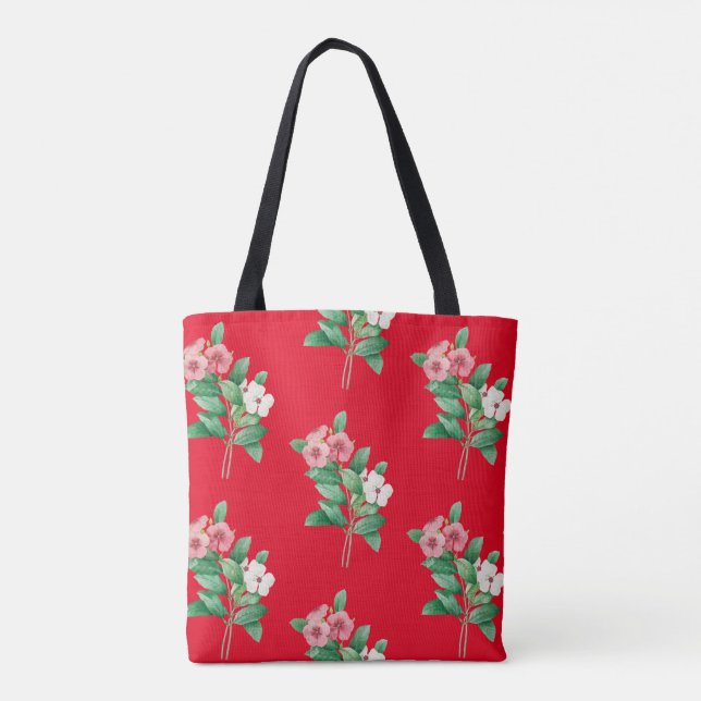 Elegante Floral Tote Bag (Rückseite)