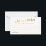 Elegante Floral Watercolor Gold Hochzeit Hinweiskarte<br><div class="desc">Elegante Hochzeitsratenkarten mit klassischem weißem Hintergrund,  Aquarellblütenanzeige,  stilvollem Imitat Goldfolie typografischer Titel und moderner Hochzeitswunschvorlage.</div>