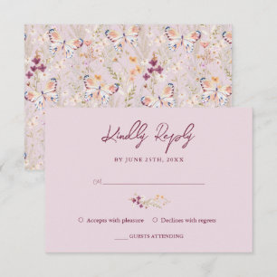 Elegante Floral Wildblume Lavender Birthday UAWG