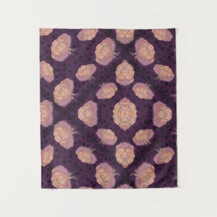 Elegante Floraldecke – Cozy Botanical Throw  Wandteppich