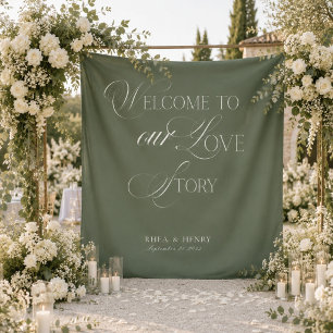 Elegante Florale Antike Spitze Klassische Hochzeit Wandteppich