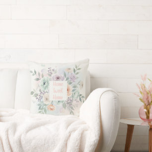 Elegante Florale Aquarell Kissen