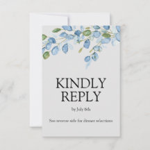 Elegante florale Aquarellkarte