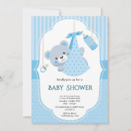 Elegante florale Babyparty-Einladung Einladung