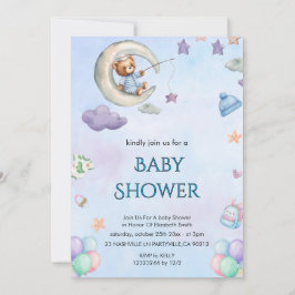 Elegante Florale Babyparty-Einladung Einladung