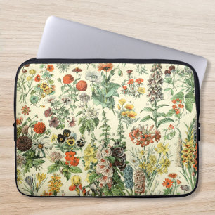 Elegante florale botanische Blumen Laptop-Hülle Laptopschutzhülle