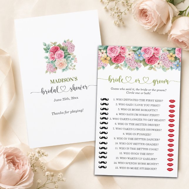 Elegante Florale Braut oder Bräutigam Brautparty-S (Von Creator hochgeladen)