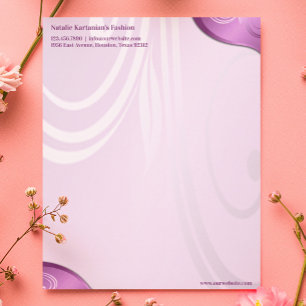 Elegante Florale Briefkopfvorlage Briefkopf