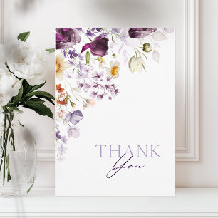 Elegante Florale Dankeskarten Dankeskarte