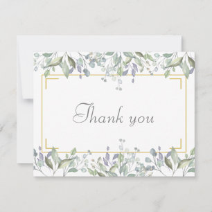 Elegante Florale Dankeskarten für Unternehmen Dankeskarte