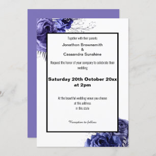 ELEGANTE FLORALE DESIGN WEDING EINLADUNG