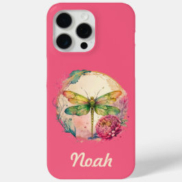 Elegante florale Dragonfly mit Individuelle Name Case-Mate iPhone Hülle