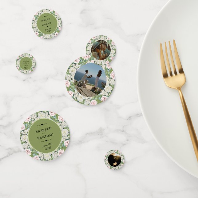 Elegante florale Embrace Wedding Konfetti (Gruppe)