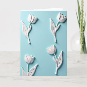 Elegante Florale Frühlingskarte Karte