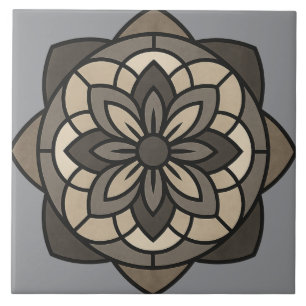 Elegante florale Geometrie Fliese