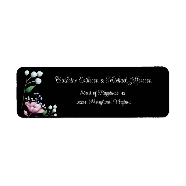Elegante florale Hochzeit Soft Botanical Romance (Vorne)
