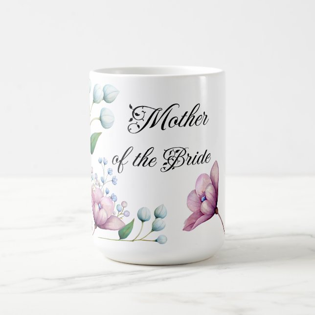 Elegante florale Hochzeit Soft Botanical Romance Kaffeetasse (Mittel)