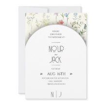 Elegante Florale Hochzeits-Einladung – Anpassbar W