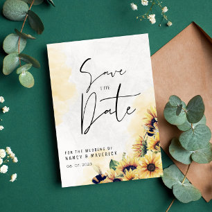 Elegante Florale Hochzeits-Save-the-Date-Postkarte Save The Date