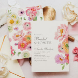 Elegante Florale Hochzeitsdusche-Einladung Einladung
