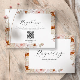 Elegante florale Hochzeitskarte RSVP Karte