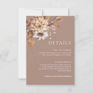 Elegante florale Hochzeitskarten Einladung