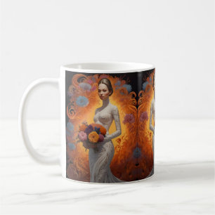 Elegante Florale Hochzeitskollektion für die Braut Kaffeetasse