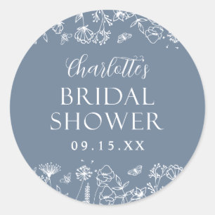 Elegante Florale Hochzeitstorte oder Eleganter Flo Runder Aufkleber