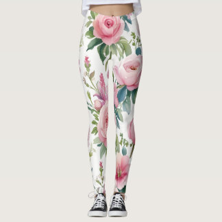 Elegante, florale Leggings - stilvoll und komforta