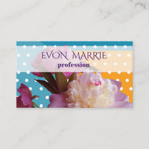 Elegante florale moderne Business Card Visitenkarte