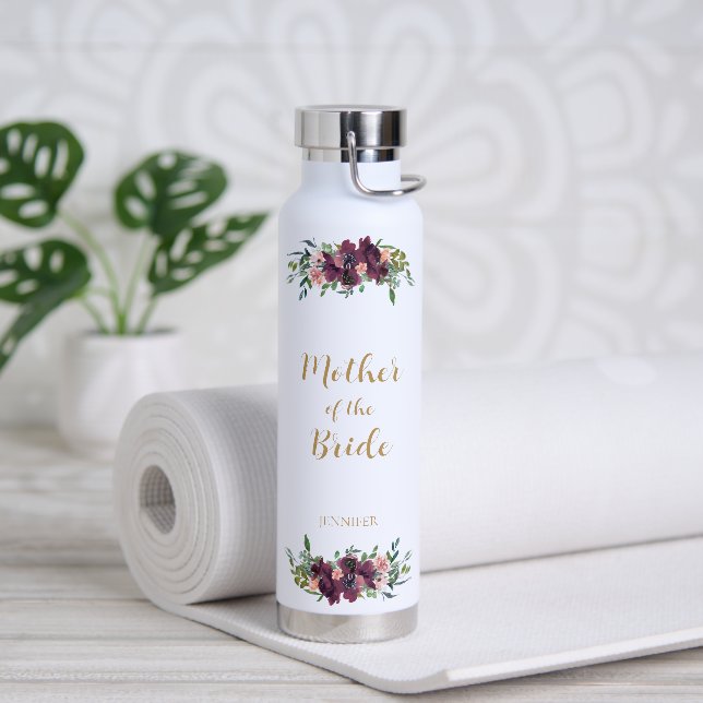 Elegante florale Mutter der Brautwasserflasche Trinkflasche (Yoga)