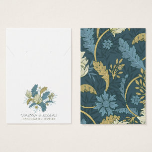 Elegante florale Ohrhörerkarte