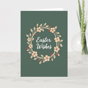 Elegante Florale Ostergrüße Karte