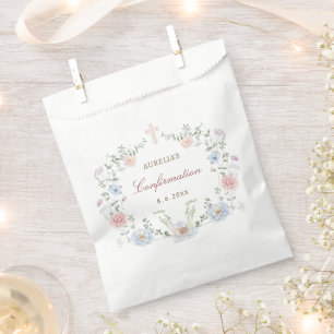 Elegante florale Rahmenbestätigung Geschenktütchen