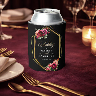 Elegante florale rote schwarze melancholische roma dosenkühler