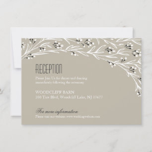Elegante florale rustikale Hochzeitskarte Einladung