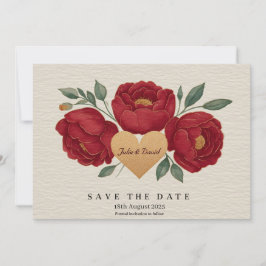 Elegante, florale Save the Date-Karte Einladung