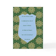Elegante Florale Schild-Einladungsvorlage