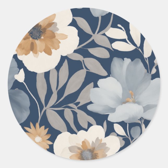 Elegante florale Stickers (Vorderseite)