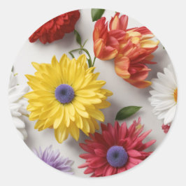 Elegante florale Stickers