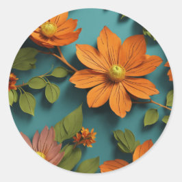 Elegante florale Stickers